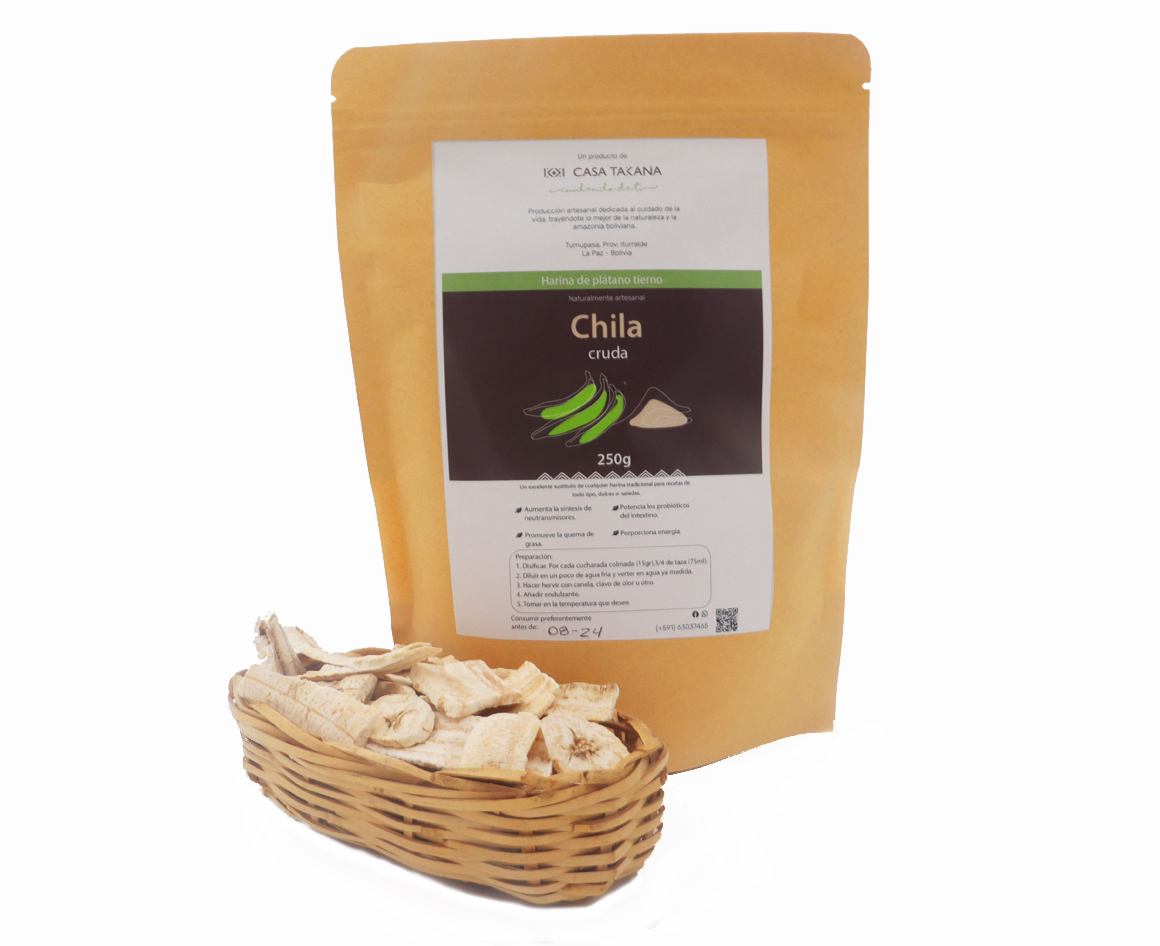 Chila cruda - Harina platano verde (250g)